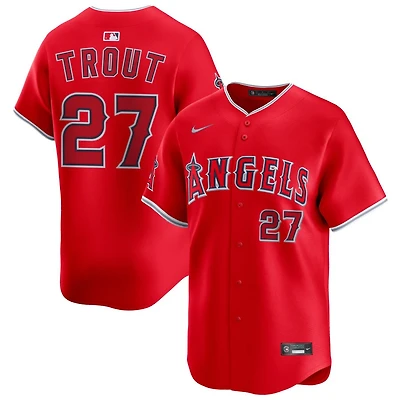 Mike Trout Men's Nike Red Los Angeles Angels Alternate Limited Custom Jersey