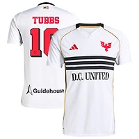 Garrison Tubbs Men's adidas White D.C. United 2025 Third Replica Custom Jersey