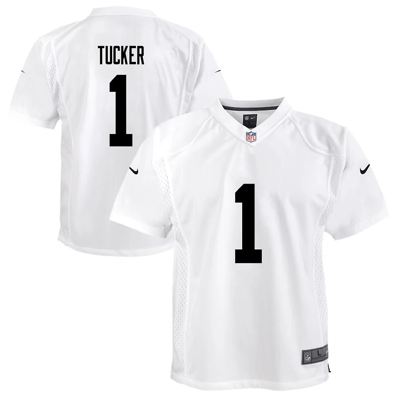 Tre Tucker Youth Nike White Las Vegas Raiders Team Custom Game Jersey