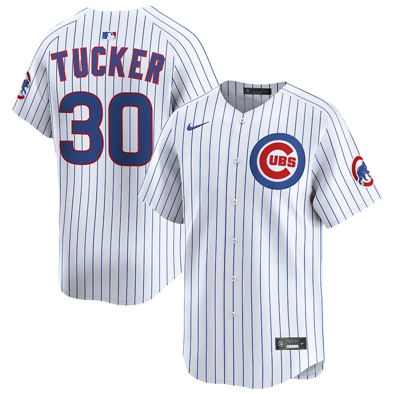 Kyle Tucker Men's Nike White Chicago Cubs Home Limited Custom Jersey