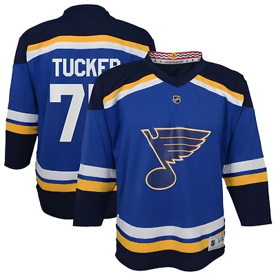 Tyler Tucker Youth  Blue St. Louis Blues Home Replica Custom Jersey