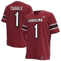 Nitro Tuggle Men's Under Armour Garnet South Carolina Gamecocks NIL Pick-A-Player Replica Football Jersey