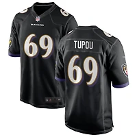 Josh Tupou Men's Nike Black Baltimore Ravens Alternate Custom Game Jersey