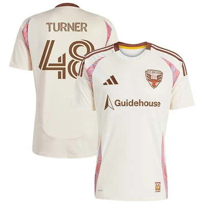 Gavin Turner Men's adidas Natural D.C. United 2025 The Soul Kit Replica Custom Jersey