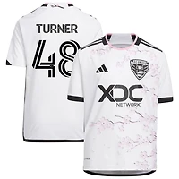 Gavin Turner Youth adidas White D.C. United 2023 The Cherry Blossom Kit Replica Custom Jersey