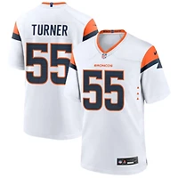 Jordan Turner Men's Nike  White Denver Broncos Mile High Collection Custom Game Jersey