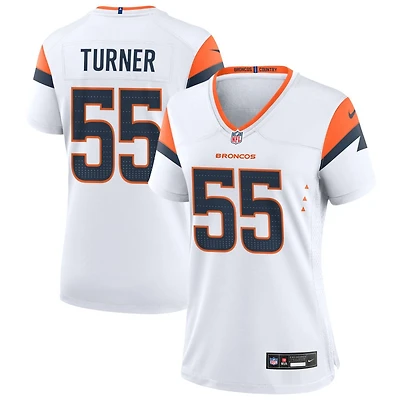 Jordan Turner Women's Nike  White Denver Broncos Mile High Collection Custom Game Jersey