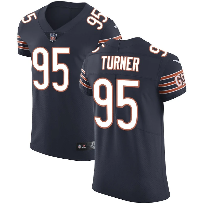 Shemar Turner Men's Nike Navy Chicago Bears Vapor Untouchable Custom Elite Jersey