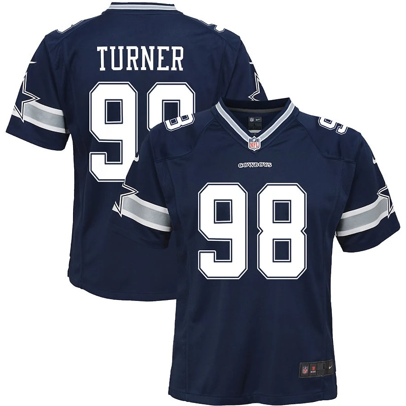 Payton Turner Youth Nike Navy Dallas Cowboys Custom Game Jersey