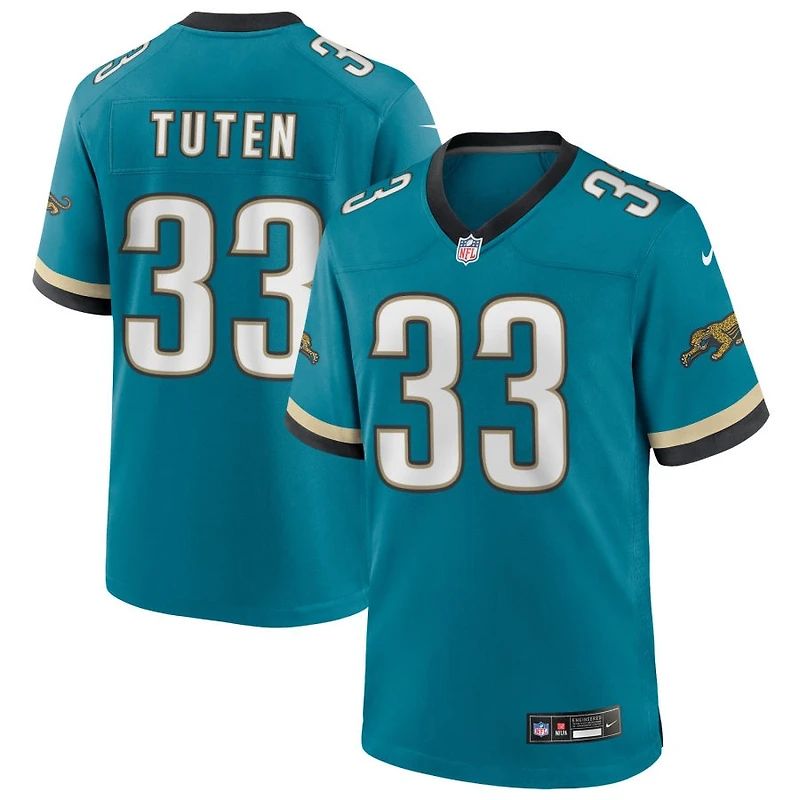 Bhayshul Tuten Men's Nike Teal Jacksonville Jaguars Prowler Throwback Custom Game Jersey