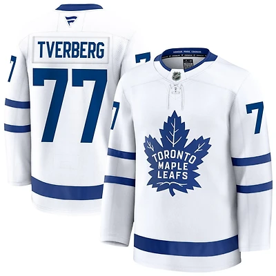 Ryan Tverberg Men's Fanatics White Toronto Maple Leafs Away Premium Custom Jersey