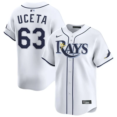 Edwin Uceta Men's Nike White Tampa Bay Rays Home Limited Custom Jersey