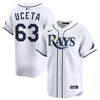 Edwin Uceta Men's Nike White Tampa Bay Rays Home Limited Custom Jersey