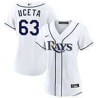 Edwin Uceta Women's Nike  White Tampa Bay Rays Home Custom Replica 2.0 Jersey