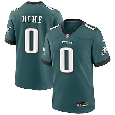 Joshua Uche Men's Nike Midnight Green Philadelphia Eagles Custom Game Jersey