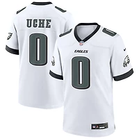 Joshua Uche Men's Nike White Philadelphia Eagles Custom Game Jersey