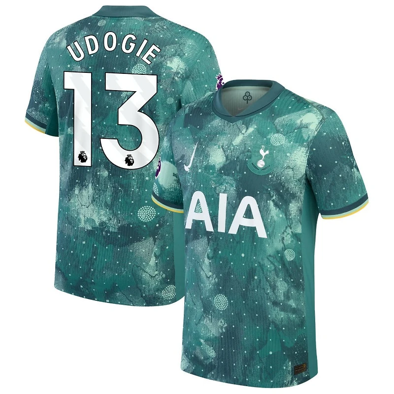 Destiny Udogie Men's Nike  Green Tottenham Hotspur 2024/25 Third Authentic Custom Jersey