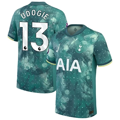 Destiny Udogie Men's Nike  Green Tottenham Hotspur 2024/25 Third Authentic Custom Jersey
