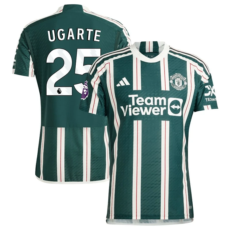 Manuel Ugarte Men's adidas Green Manchester United 2023/24 Away Authentic Custom Jersey