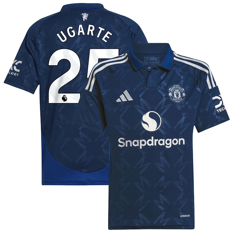 Manuel Ugarte Youth adidas  Navy Manchester United 2024/25 Replica Custom Jersey