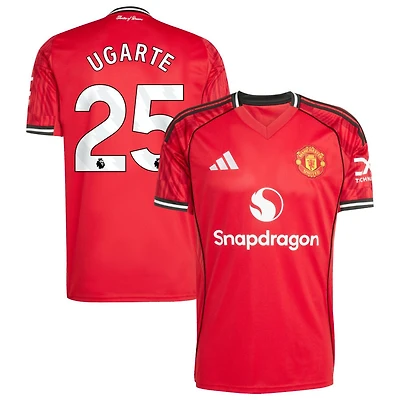 Manuel Ugarte Men's adidas  Red Manchester United Home 2025/26 Custom Replica Jersey