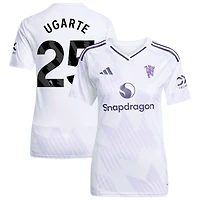 Manuel Ugarte Women's adidas White Manchester United 2025/26 Away Replica Custom Jersey