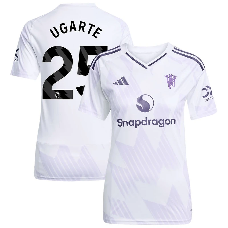 Manuel Ugarte Women's adidas White Manchester United 2025/26 Away Replica Custom Jersey