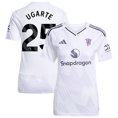 Manuel Ugarte Women's adidas White Manchester United 2025/26 Away Replica Custom Jersey