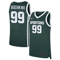 Divine Ugochukwu Men's Nike Green Michigan State Spartans NIL Pick-A-Player Men's Basketball Jersey
