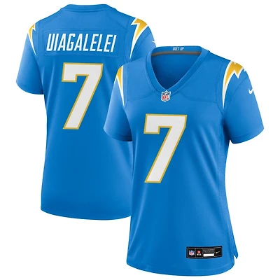 DJ Uiagalelei Women's Nike Powder Blue Los Angeles Chargers Custom Game Jersey
