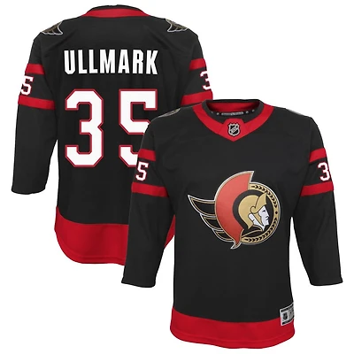 Linus Ullmark Youth Black Ottawa Senators Home Custom Premier Jersey