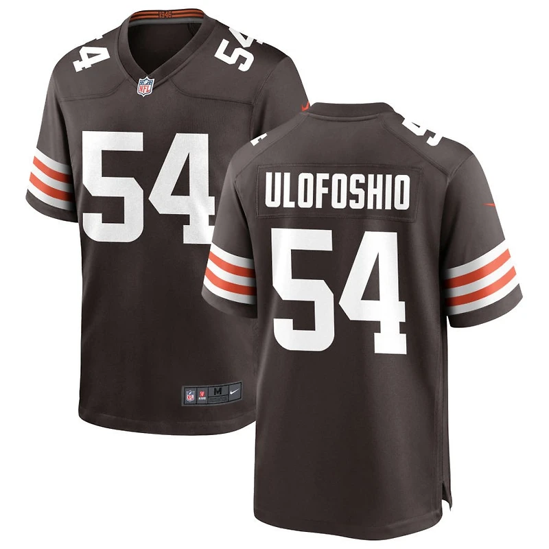 Edefuan Ulofoshio Men's Nike Cleveland Browns Brown Custom Game Jersey