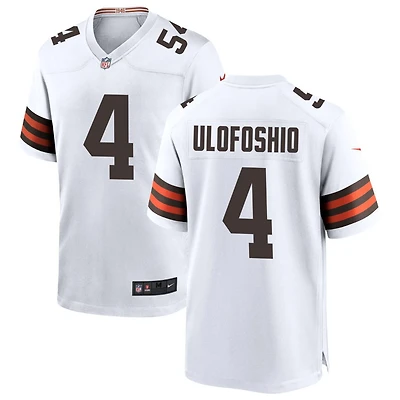 Edefuan Ulofoshio Men's Nike White Cleveland Browns Custom Game Jersey