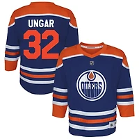 Connor Ungar Youth Royal Edmonton Oilers Home Replica Custom Jersey