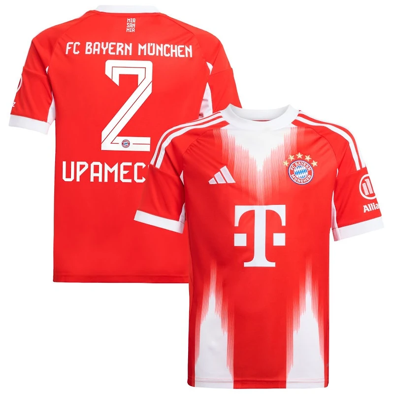 Dayot Upamecano Youth adidas Red Bayern Munich 2025/26 Home Replica Custom Jersey