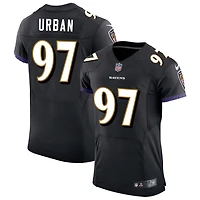 Brent Urban Men's Nike Black Baltimore Ravens Speed Machine Elite Custom Jersey