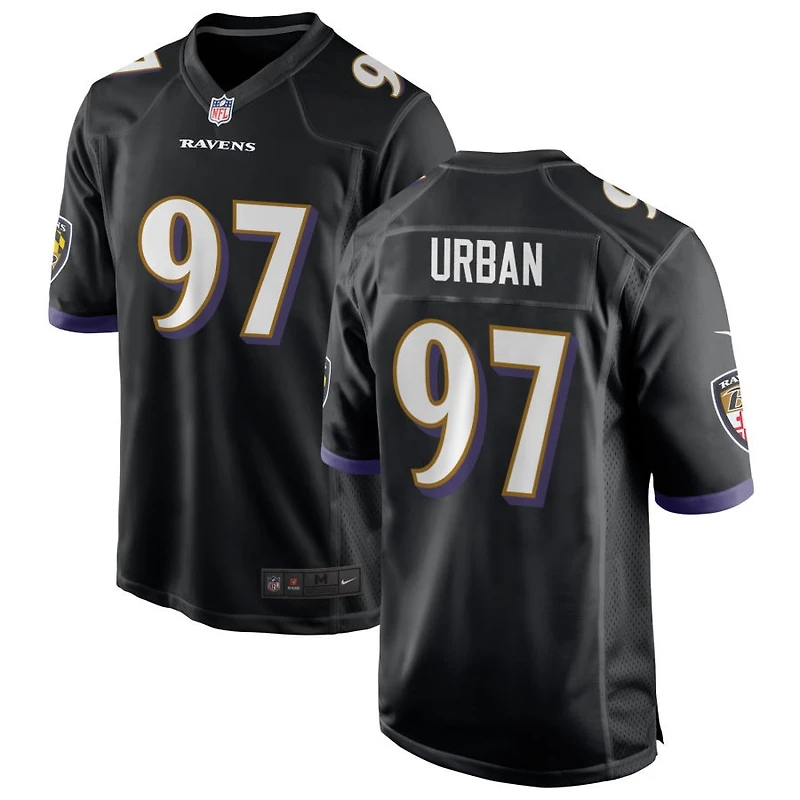 Brent Urban Men's Nike Black Baltimore Ravens Alternate Custom Game Jersey