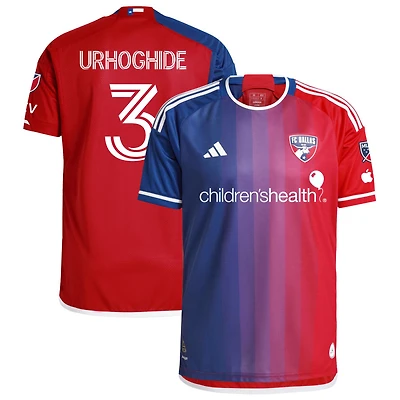 Osaze Urhoghide Men's adidas  Navy FC Dallas 2024 After Burner Authentic Custom Jersey