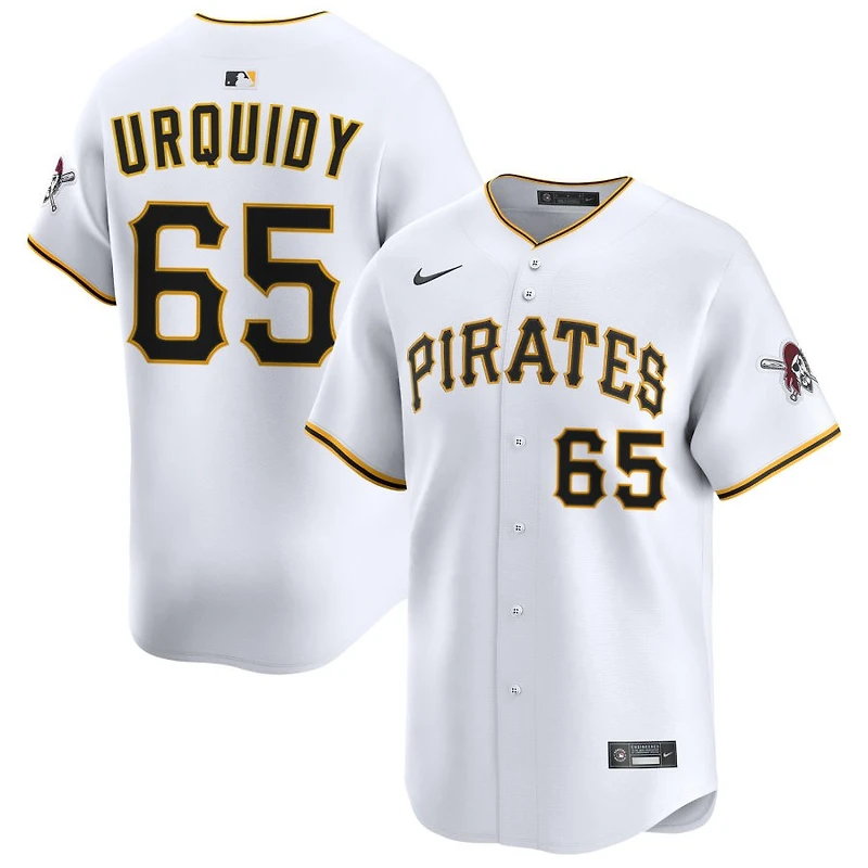 Jose Urquidy Men's Nike White Pittsburgh Pirates Home Limited Custom Jersey