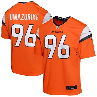 Eyioma Uwazurike Youth Nike  Orange Denver Broncos Mile High Collection Custom Game Jersey