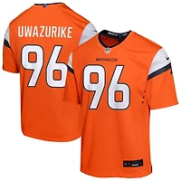 Eyioma Uwazurike Youth Nike  Orange Denver Broncos Mile High Collection Custom Game Jersey