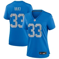 Sione Vaki Women's Nike Blue Detroit Lions Alternate Custom Game Jersey
