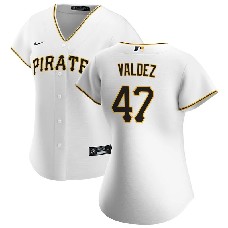 Enmanuel Valdez Women's Nike White Pittsburgh Pirates Home Replica Custom Jersey
