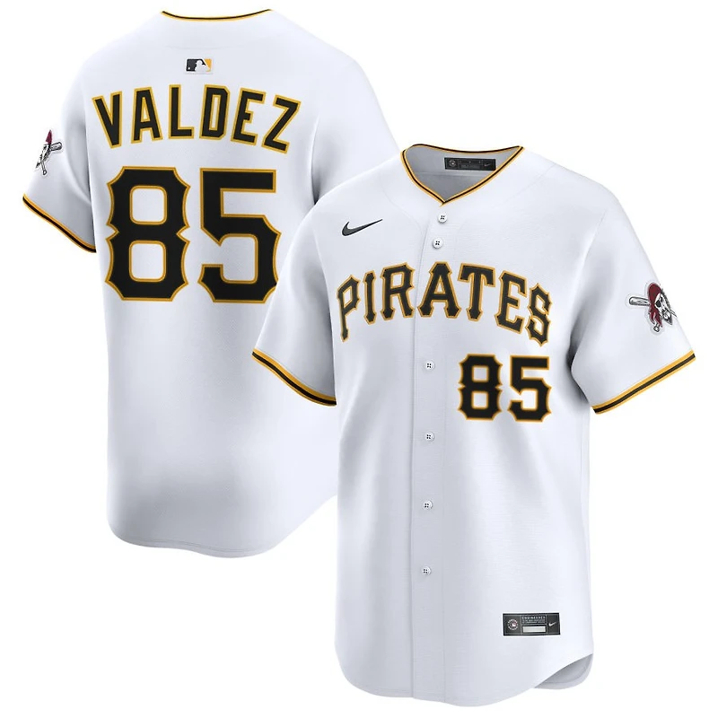 Esmerlyn Valdez Men's Nike White Pittsburgh Pirates Home Limited Custom Jersey