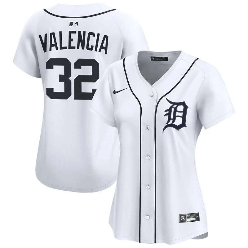 Eduardo Valencia Women's Nike White Detroit Tigers Home Limited Custom Jersey
