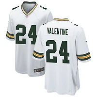 Carrington Valentine Men's Nike White Green Bay Packers Custom Game Jersey