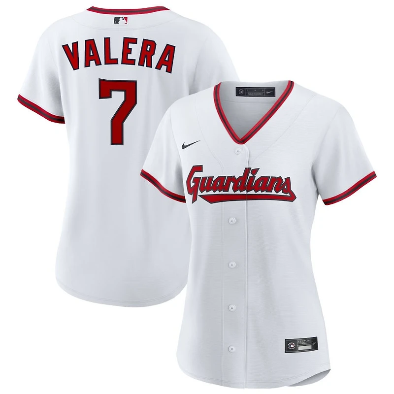 George Valera Women's Nike White Cleveland Guardians Home Custom Replica 2.0 Jersey
