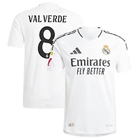Federico Valverde Men's adidas  White Real Madrid 2024/25 Home Authentic Custom Jersey