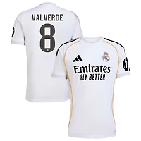 Federico Valverde Men's adidas White Real Madrid 2025/26 Home Replica Custom Jersey