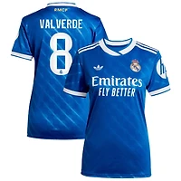 Federico Valverde Women's adidas  Blue Real Madrid 2025/26 Third Replica Custom Jersey